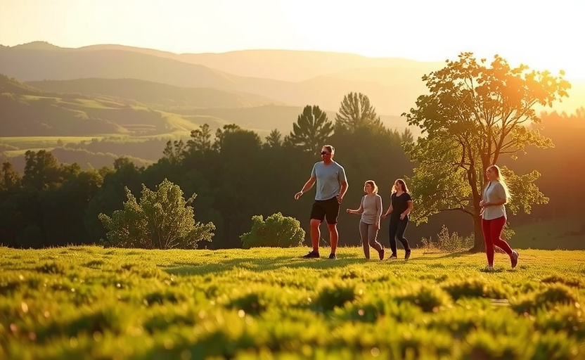 Natural vitality and wellness scene